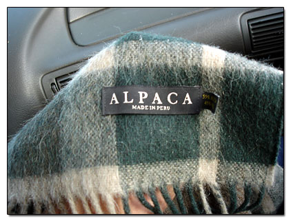 Alpaca made in Peru