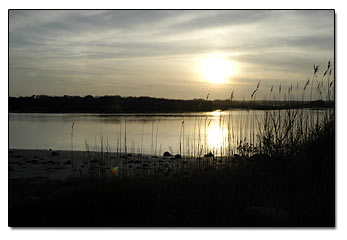 Charlestown Breachway sunset